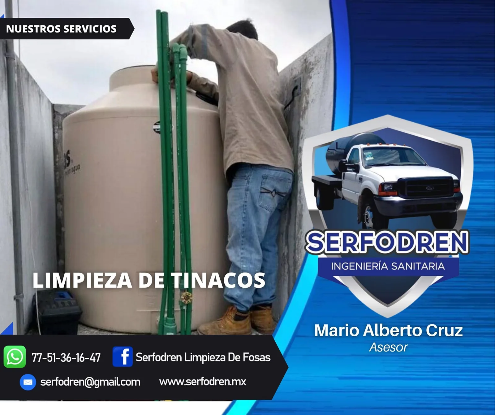 Limpieza de tinacos