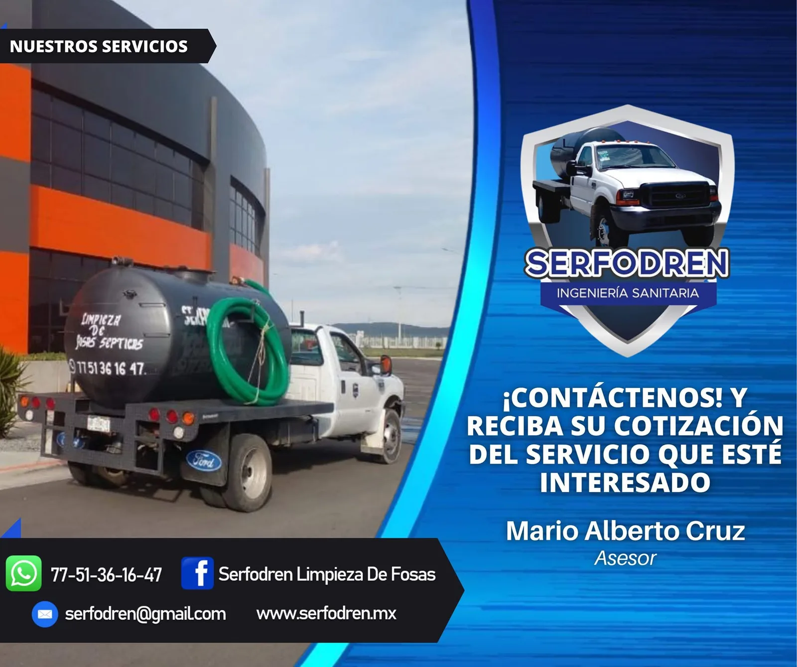 Unidad SERFODREN para limpieza sanitaria